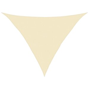 vidaXL Voile d'ombrage 160 g/m² Crème 5x5x6 m PEHD