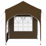 vidaXL Tente de fête pop-up 192 x 192 x 245 cm Taupe