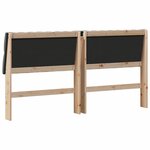 vidaXL Tête de lit capitonnée Gris foncé 180 cm Pin massif