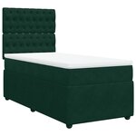vidaXL Sommier à lattes de lit et matelas Vert foncé 80x200 cm Velours