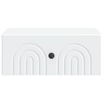 vidaXL Cabinet de chevet mural 2 Pièces Blanc 49 x 34 5 x 20 cm