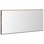 vidaXL Miroir Montage mural Marron 80 x 37 cm Verre et Bois Ingénierie