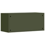 vidaXL Armoire murale pour garage Vert olive 80 x 33 x 35 cm