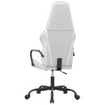 vidaXL Chaise de jeu de massage rose et blanc similicuir