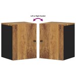 vidaXL Armoire de salle de bain murale 38x33x48cm bois massif manguier
