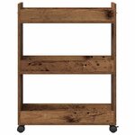 vidaXL Armoire avec roue Bois ancien 60 x 22 x 79 cm