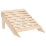 vidaXL Chaise de jardin Adirondack avec pouf bois de sapin solide