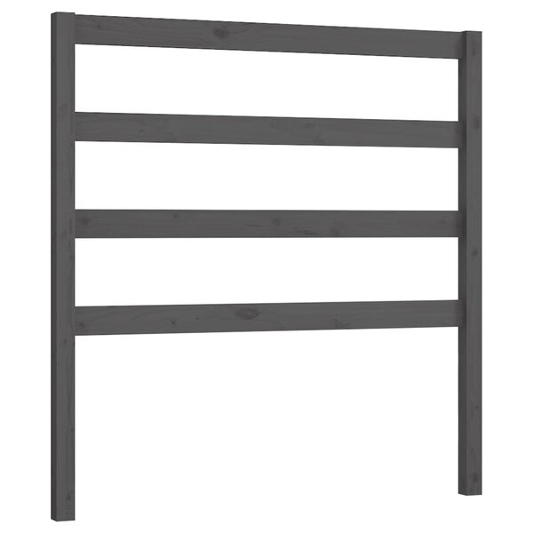 vidaXL Tête de lit Gris 81x4x100 cm Bois massif de pin