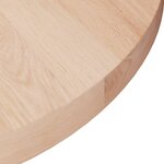vidaXL Dessus de table rond Ø40x2 5 cm Bois de chêne massif non traité