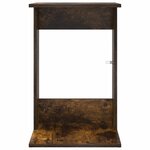 vidaXL Table d'appoint Chêne fumé 40 x 38 x 62 5 cm Bois d'ingénierie