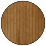 vidaXL Tapis rond marron 100 cm bambou