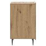 vidaXL Cabinet de chevet avec tiroir Chêne artisanal 43 x 41 x 68 cm