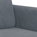vidaXL Ensemble de canapés 3 Pièces gris foncé velours