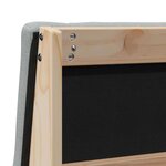 vidaXL Tête de lit capitonnée Gris clair 80 cm Pin massif