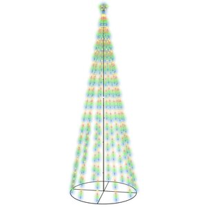 vidaXL Arbre de Noël cône 732 LED Colorées 160x500 cm