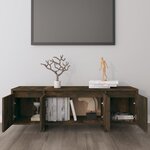 vidaXL Meuble TV chêne fumé 120x30x40 5 cm bois d'ingénierie