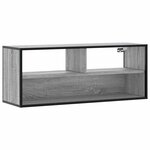 vidaXL Meuble TV sonoma gris 100x31x39 5 cm bois d'ingénierie et métal