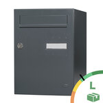 Boite à colis Eclipse 1 porte gris anthracite mat RAL 7016 M