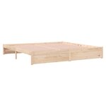vidaXL Cadre de lit Bois massif 200x200 cm