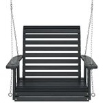 vidaXL Chaise balançoire de jardin chaînes en métal bois massif sapin