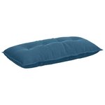 vidaXL Coussin de Dos Bleu 100 x 50 cm Tissu en velours côtelé
