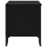 vidaXL Armoire à chaussures noir 90x38x45 5 cm bois d'ingénierie