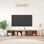 vidaXL Ensemble meuble TV 2 Pièces Bois Ancien 37 x 35 x 107 cm