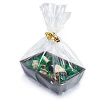 Corbeille carton micro-cannelure noir 40 x 26 x 11 cm (colis de 25)