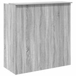 vidaXL Bureau de réception sonoma gris 100x50x103 5 cm bois ingénierie