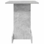 vidaXL Table d'appoint Gris béton 44 5 x 45 x 55 cm Bois d'ingénierie