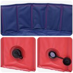 vidaXL Piscine pour enfants Rouge et bleu Ø 160 x 30 cm