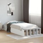 vidaXL Cadre de lit sans matelas blanc 100x200 cm
