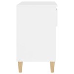 vidaXL Armoire à chaussures Blanc 70x36x60 cm Bois d'ingénierie