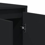 vidaXL Buffet Noir 135 x 41 x 69 cm Bois d'ingénierie