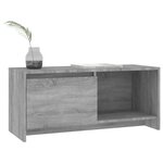 vidaXL Meuble TV sonoma gris 90x35x40 cm bois d'ingénierie