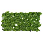 vidaXL Écran de balcon avec feuilles Vert et jaune 500 x 100 cm