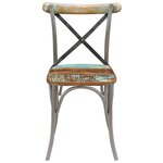 vidaXL Chaises à manger lot de 2 bois de récupération solide