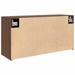vidaXL Armoire murale de bain chêne marron 80x25x40 cm bois ingénierie