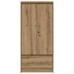 vidaXL Armoire avec tiroir chêne artisanal 55 5x34x119 5 cm