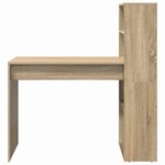 vidaXL Bureau Chêne sonoma 113 x 54 x 120 cm Bois d'ingénierie