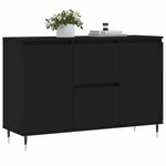 vidaXL Buffet noir 101 5x35x70 cm bois d’ingénierie
