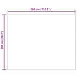 vidaXL Tapis en fausse Tafalla Beige 200 x 280 cm Polyester