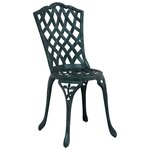 vidaXL Ensemble de salle à manger pour jardin 5 Pièces Vert Aluminium