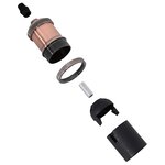 vidaXL Douilles de lampe 2 Pièces bronze rouge E27