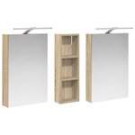 vidaXL Ensemble de Meubles de Salle de Bain 3 Pièces 100 x 10 5 x 60 5 cm