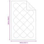 vidaXL Couettes & Duvets Blanc 140 x 220 cm Microfibre