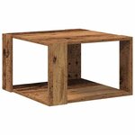 vidaXL Table basse Bois ancien 51.5 x 51.5 x 30 cm Bois d'ingénierie