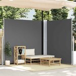 vidaXL Auvent latéral rétractable Anthracite 200x600 cm