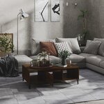 vidaXL Table basse Chêne marron 103 5x60x35 cm Bois d'ingénierie