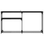 vidaXL TableConsole Chêne noir 146 x 22.5 x 75 cm Bois d'ingénierie